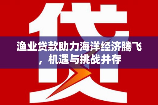宣化渔业贷款助力海洋经济腾飞，机遇与挑战并存