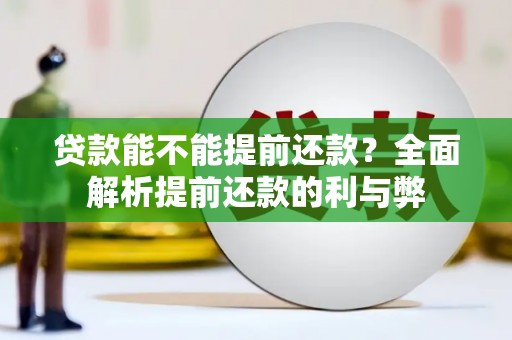 宣化贷款能不能提前还款？全面解析提前还款的利与弊