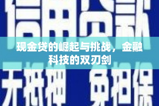 宣化现金贷的崛起与挑战，金融科技的双刃剑