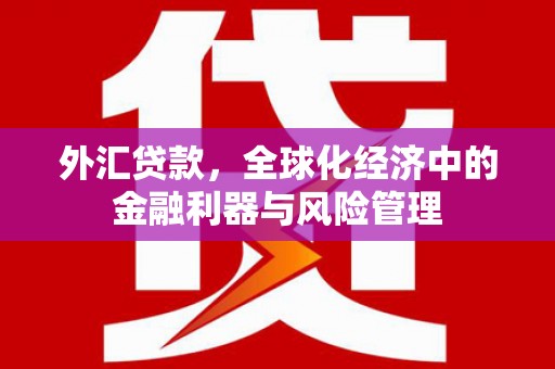 宣化外汇贷款，全球化经济中的金融利器与风险管理