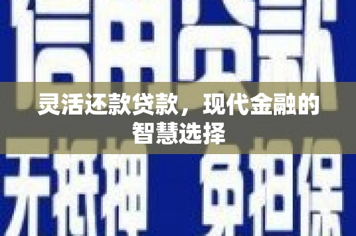 宣化灵活还款贷款，现代金融的智慧选择