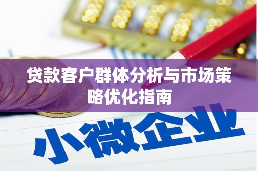 宣化贷款客户群体分析与市场策略优化指南