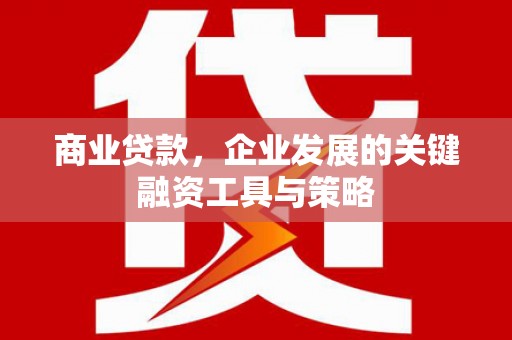 宣化商业贷款，企业发展的关键融资工具与策略