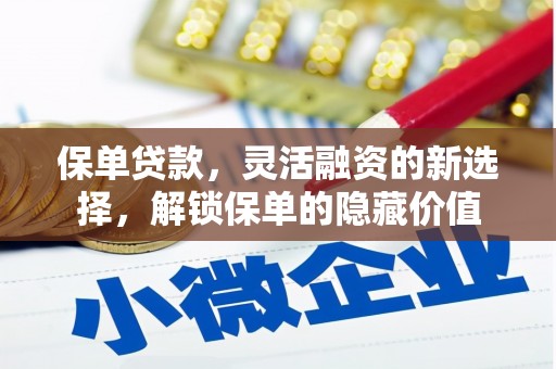 宣化保单贷款，灵活融资的新选择，解锁保单的隐藏价值