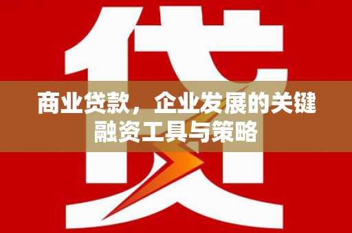 宣化商业贷款，企业发展的关键融资工具与策略