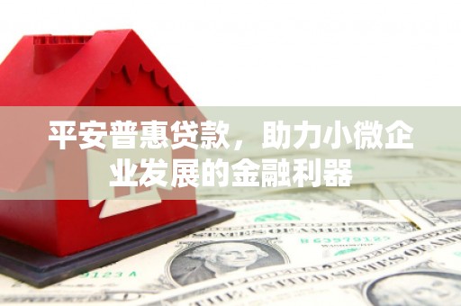 宣化平安普惠贷款，助力小微企业发展的金融利器