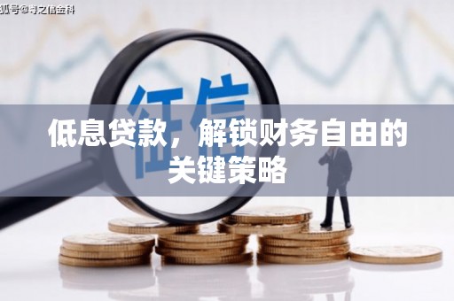 宣化低息贷款，解锁财务自由的关键策略