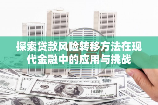 宣化探索贷款风险转移方法在现代金融中的应用与挑战