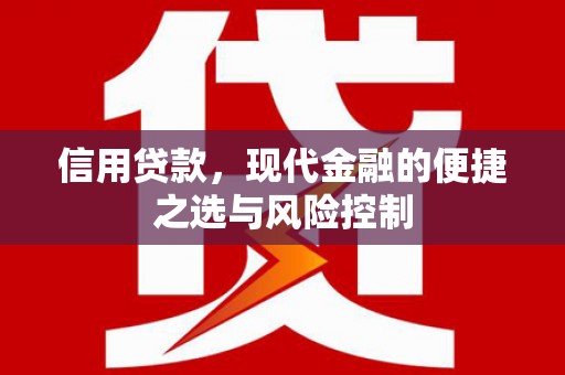 宣化信用贷款，现代金融的便捷之选与风险控制