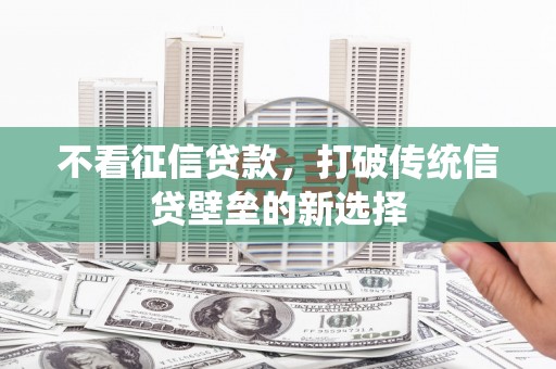 宣化不看征信贷款，打破传统信贷壁垒的新选择