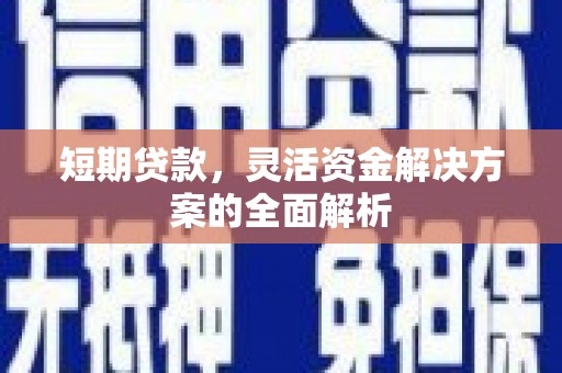 宣化短期贷款，灵活资金解决方案的全面解析