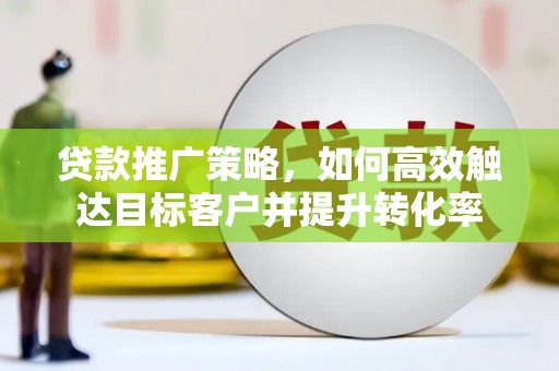 宣化贷款推广策略，如何高效触达目标客户并提升转化率