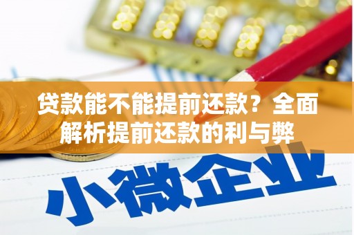 宣化贷款能不能提前还款？全面解析提前还款的利与弊