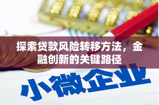 宣化探索贷款风险转移方法，金融创新的关键路径