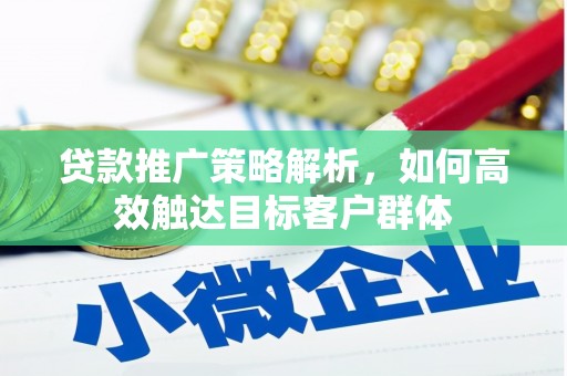 宣化贷款推广策略解析，如何高效触达目标客户群体