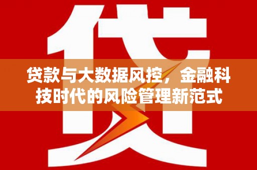 宣化贷款与大数据风控，金融科技时代的风险管理新范式