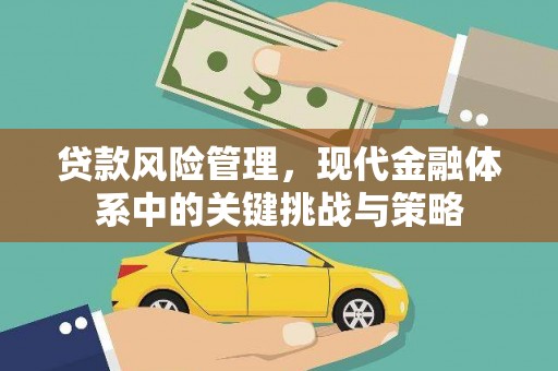 宣化贷款风险管理，现代金融体系中的关键挑战与策略