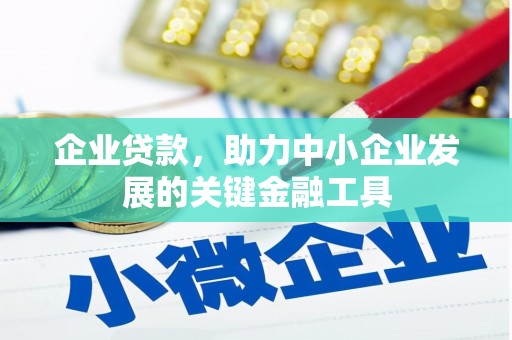 宣化企业贷款，助力中小企业发展的关键金融工具